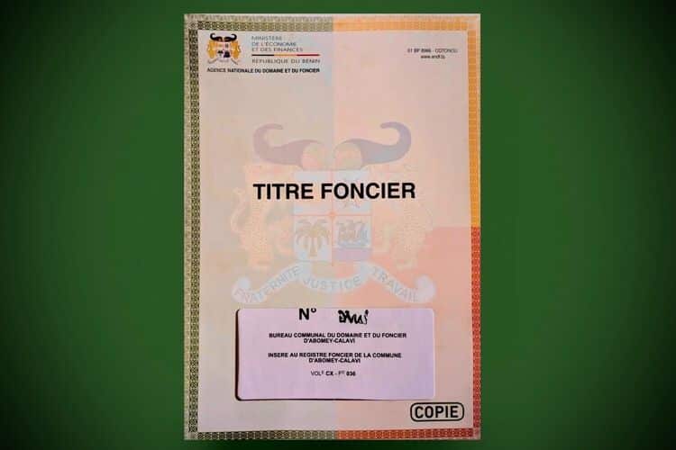 titre foncier bénin