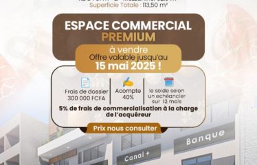 ABIDJAN COCODY : Espace commercial Premium en vente Idéal pour Bureau ou Concept Store