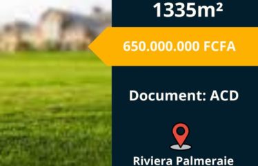 ABIDJAN COCODY : Terrain 1335m2 à vendre