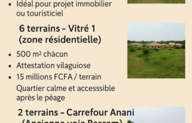 GRAND-BASSAM : Terrains à vendre à bassam vitré
