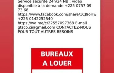 ABIDJAN MARCORY : Location bureau open space – Boulevard VGE