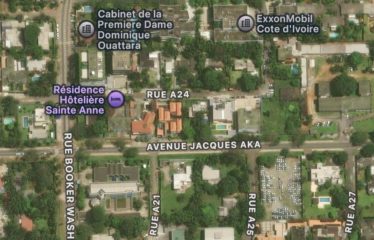 ABIDJAN COCODY : Terrain à vendre 1200 m2 – Ambassades