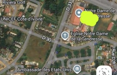 ABIDJAN COCODY : Vente terrain 1361 m2