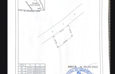 NGUERIGNE : Terrain à vendre non loin de la route