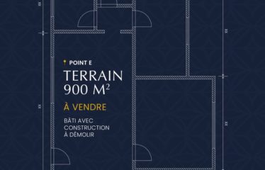 DAKAR POINT-E : Terrain de 900 mètres carrés à vendre au point e