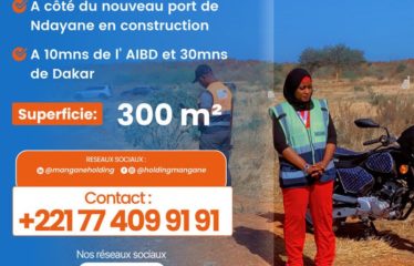 NDAYANE : Terrain à vendre à Ndayane Opportunité unique
