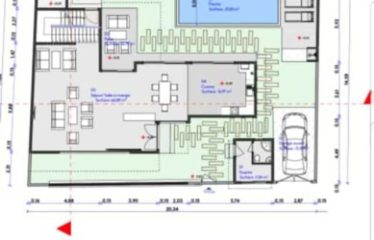 WARANG : Villa contemporaine de 3 chambres en R+1 avec piscine en construction à vendre