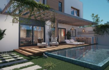 NGAPAROU : Villa R+1 contemporaine neuve 3 chambres avec piscine à vendre