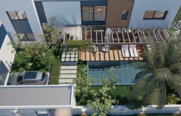 NGAPAROU : Villa R+1 contemporaine neuve 3 chambres avec piscine à vendre