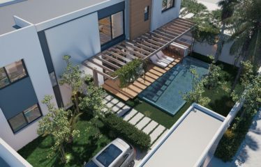 NGAPAROU : Villa R+1 contemporaine neuve 3 chambres avec piscine à vendre