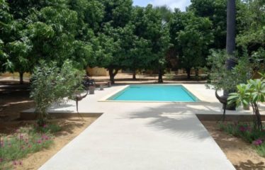 NDANGANE : Villa atypique avec piscine sur un terrain de 9 000 m2 à vendre