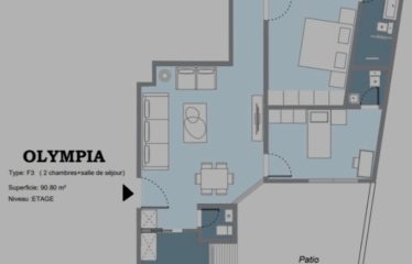 DAKAR POINT-E : Appartement 2 chambres 8eme étage à louer