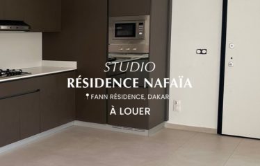 DAKAR FANN : Studio moderne à louer – NAFAÏA – RDC avec grande terrasse