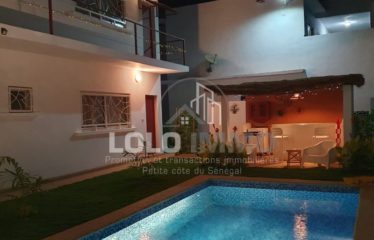 NGUERIGNE : Villa + 4 chambres d&rsquo;hôtes avec piscine à louer