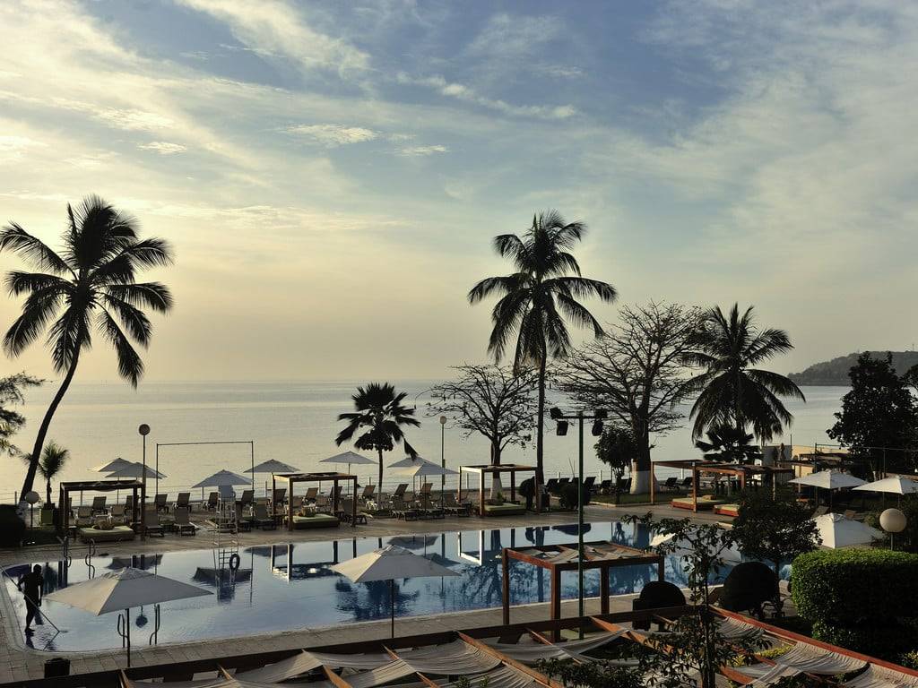 Très belle vue sur mer depuis l'Hôtel Pullman Dakar Teranga dans le quartier du Plateau