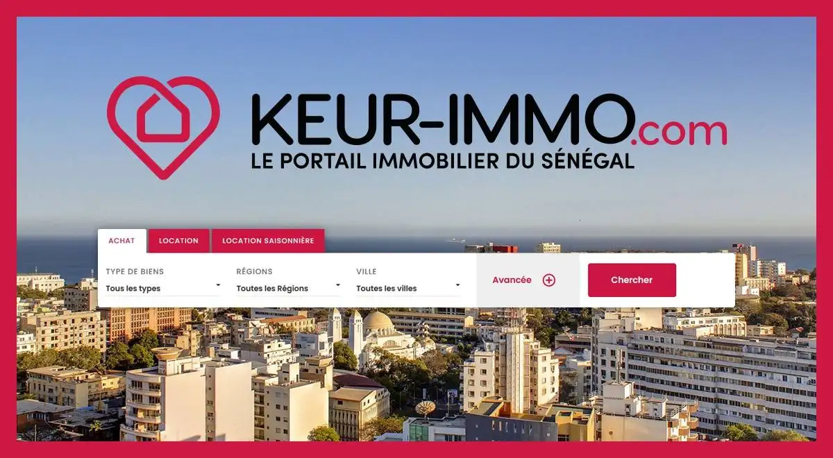 screenshot de la homepage de keur-immo